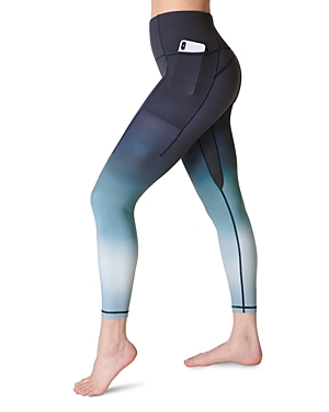 Sweaty Betty Super Soft 7/8 Yoga Leggings In Blue Gradient Placement
