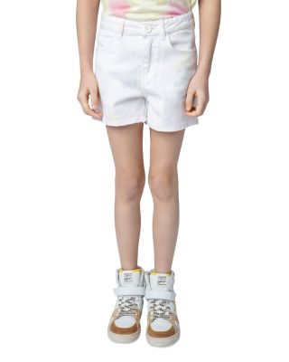 Zadig & Voltaire - Girls' Carol Tie Dye Denim Regular Fit Shorts - Little Kid, Big Kid