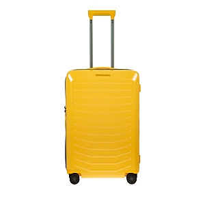 Porsche Design Bric's  Roadster Expandable Hardside Spinner Suitcase, 27 In Racing Yellow