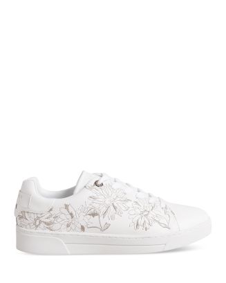 Ted Baker Women's Alline Embroidered Cupsole Trainer Running Sneakers ...