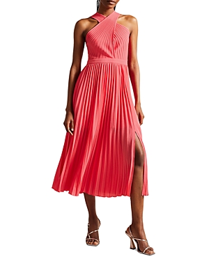 ted baker pink pleated dress Buy Ted Baker Pink Pleated Halter Neck Maxi Dress from Next Indonesia
