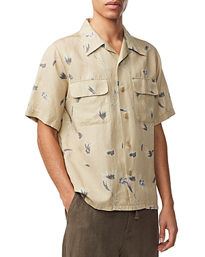 Nn07 Daniel Short Sleeve Regular Fit Shirt In Pale Olive