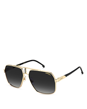 Carrera Aviator Sunglasses, 62mm In Gold/black Gradient
