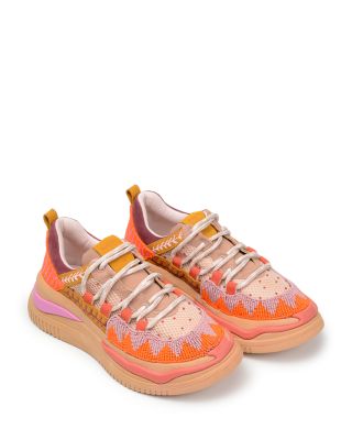 FARM Rio - Women's Jungle Panther Bead & Embroidery Embellished Platform Sneakers