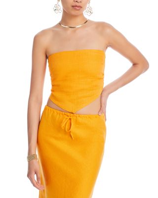 Faithfull the Brand - La Loza Cotton Strapless Top