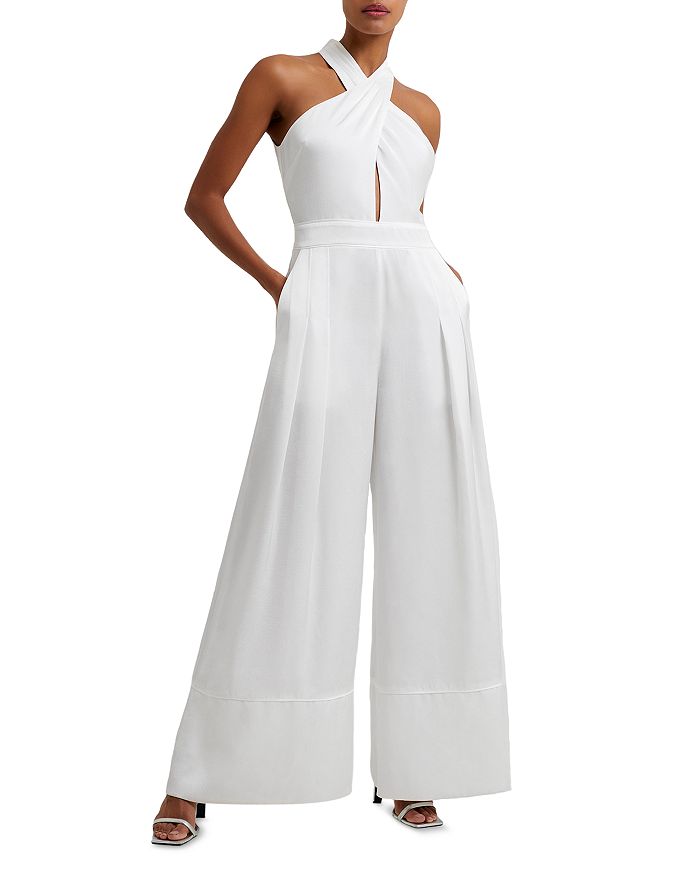 FRENCH CONNECTION Harlow Halter Jumpsuit | Bloomingdale's