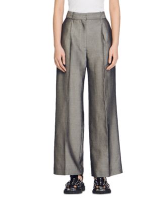 Sandro Quentin Wide Leg Trousers | Bloomingdale's