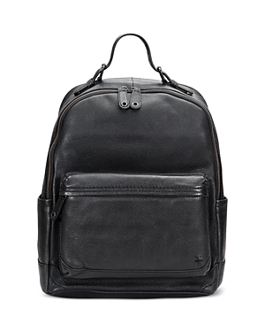 Shop Frye Wyatt Leather Backpack In Black