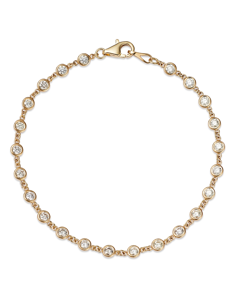 Bloomingdale's Diamond Station Tennis Bracelet In 14k Yellow Gold, 1.60 Ct. T. W. - Exclusive In Gold