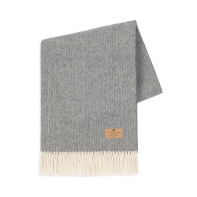 Pinstripe Lambswool Cashmere Throw