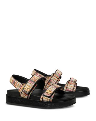Tory Burch Kira Quilted Leather Ankle-Strap Sandals
