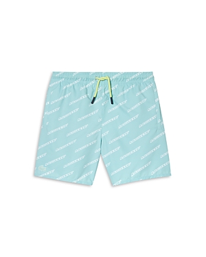 Lacoste Boys' Logo Print Swim Trunks - Big Kid In Mint