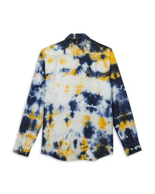 Caroubis Linen Tie Dyed Button Down Shirt