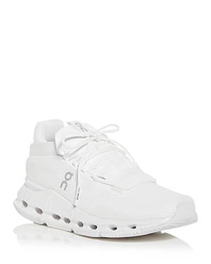 On Women's Cloudnova Low Top Running Sneakers In Undyed White
