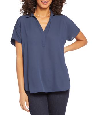 NYDJ - Becky Printed Short Sleeve Blouse