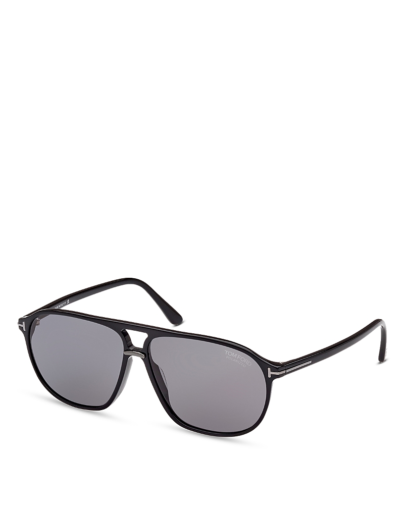 Tom Ford Bruce Polarized Navigator Sunglasses, 61mm · OS
