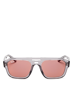 Shop Ray Ban Ray-ban Corrigan Sunglasses, 54mm In Gray/red Mirrored Solid