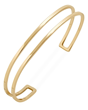 BAUBLEBAR VAL DOUBLE ROW CUFF BRACELET IN GOLD TONE
