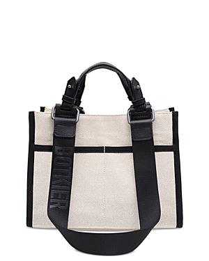 Botkier Bedford Bite Size Structured Leather Tote In Natural Black