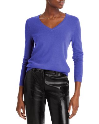 Halogen v hotsell neck cashmere sweater