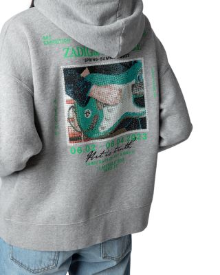 ブルゾン ZADIG&VOLTAIRE MIA ZIP HOODIE Mia Zip Hoodie - Light Sugar - Zadig & Voltaire – Twist