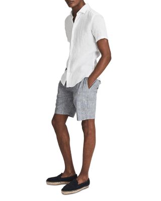 Holiday Slim Fit Short Sleeve Linen Shirt