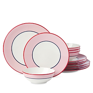 Shop Kate Spade New York Make It Pop 12 Piece Dinnerware Set In Pink