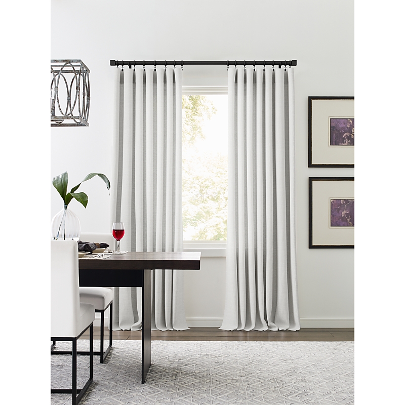 Sunbrella Taylor Light Filtering 3-in-1 Single Curtain Panel, 50 X 84 In White