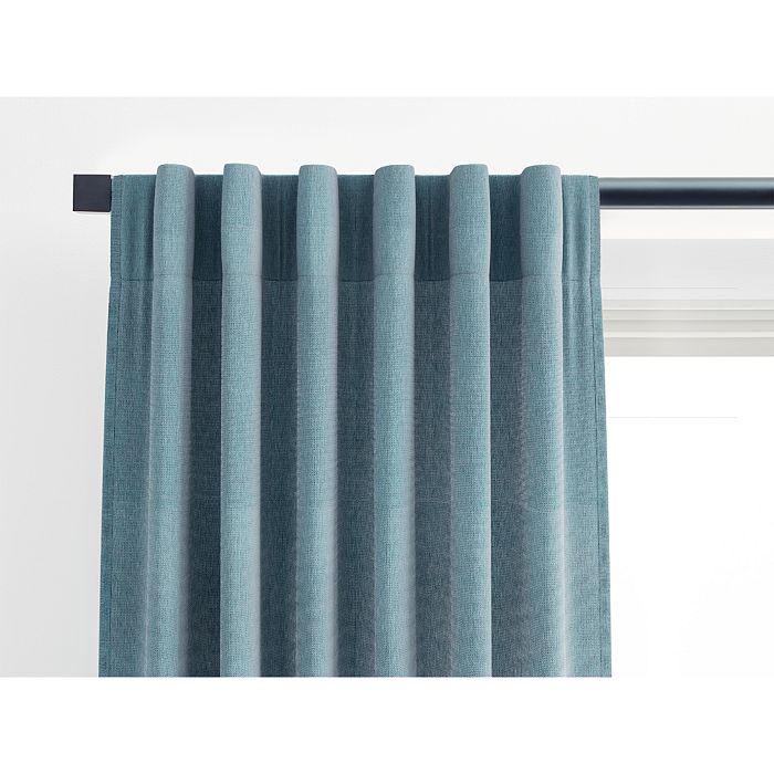 Shop Sunbrella Durant Light Filtering 3-in-1 Single Curtain Panel, 50 X 96 In Turquoise