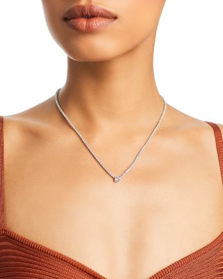 Bloomingdale's Fine Collection - Diamond Solitaire Tennis Necklace in 14K White Gold, 2.30 ct. t.w. - Exclusive