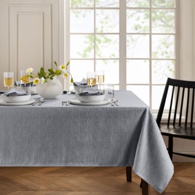 Continental Solid Texture Water and Stain Resistant Tablecloth, 60" x 144"
