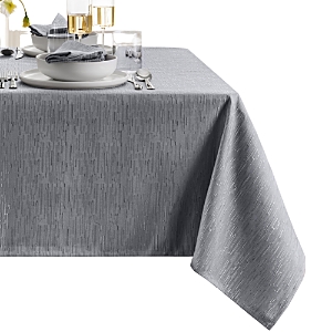 Elrene Home Fashions Continental Solid Texture Water And Stain Resistant Tablecloth, 52 X 70 In Gray