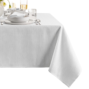 Elrene Home Fashions Continental Solid Texture Water And Stain Resistant Tablecloth, 60 X 102 In White