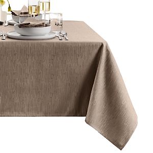 Elrene Home Fashions Continental Solid Texture Water And Stain Resistant Tablecloth, 52 X 70 In Taupe