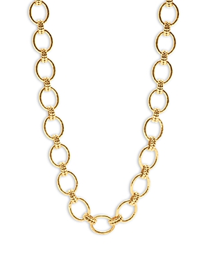 Capucine De Wulf Cleopatra Grande Hammered Link Necklace, 18