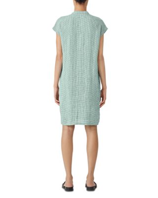 chinese dress ladies Brown Bliss Linen Dress - Cap Sleeves, Boat Neck & Princess Seams