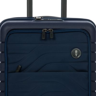 By Ulisse 21" Expandable Carry On Spinner Suitcase with Pocket