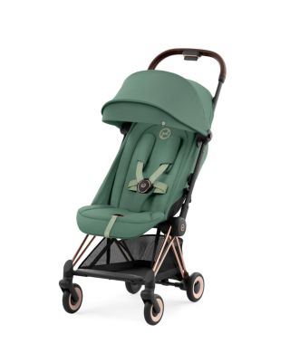 COYA Compact Lightweight Travel Ready Stroller in Rose Gold 