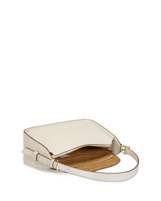 Aren Embossed Logo Monogram Leather Hobo