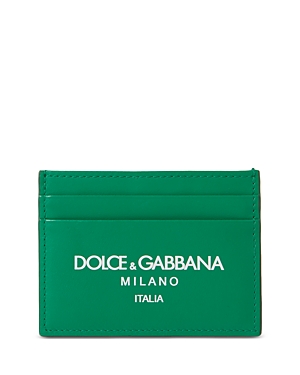 Shop Dolce & Gabbana Leather Card Case In Green
