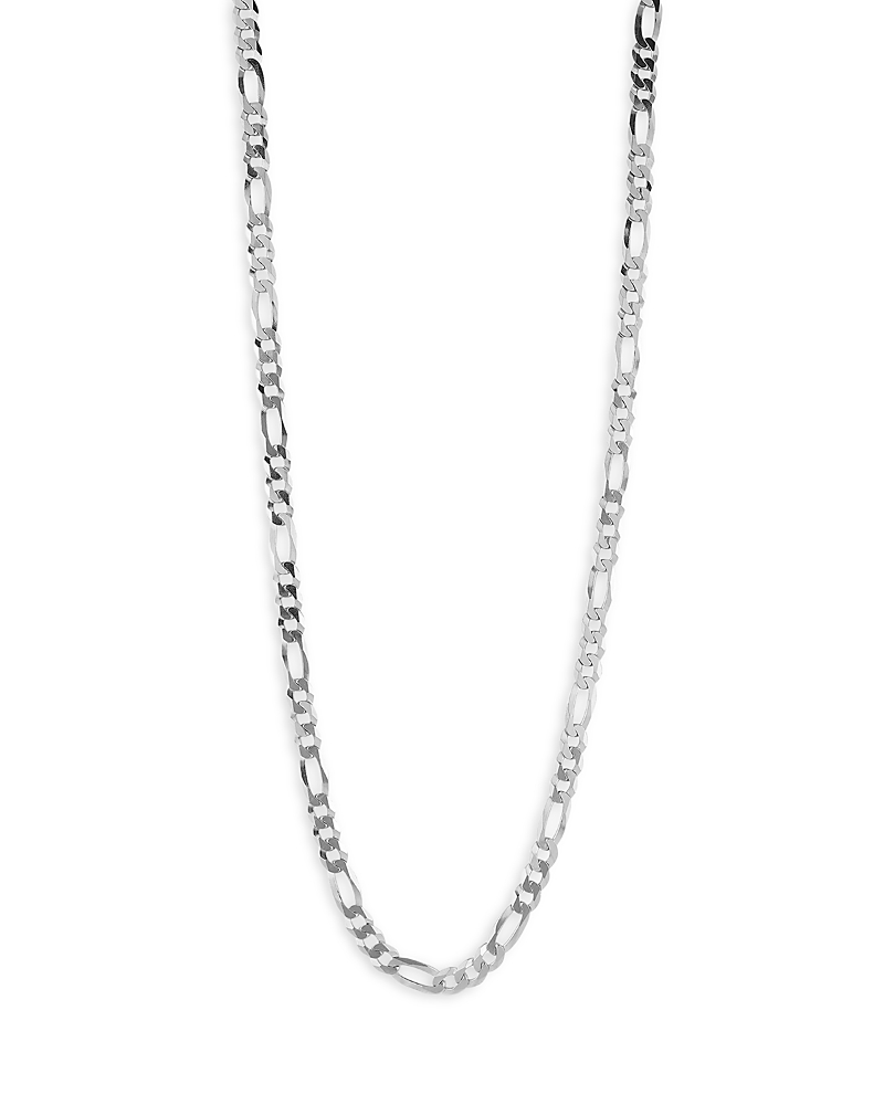 Milanesi And Co Sterling Silver Figaro Chain Necklace 5mm, 24 In Silver