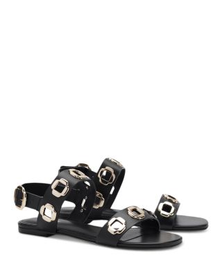 Larroudé - Women's Milan Hardware Strappy Sandals