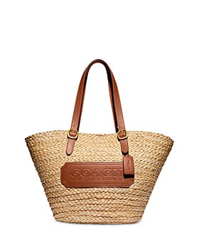COACH - Structured Large Straw Tote