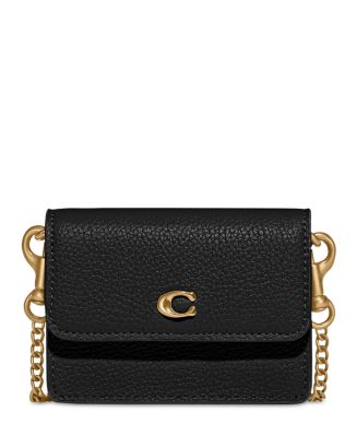 Coach Half Flap Color Blocked Metallic Leather Card hotsell Case