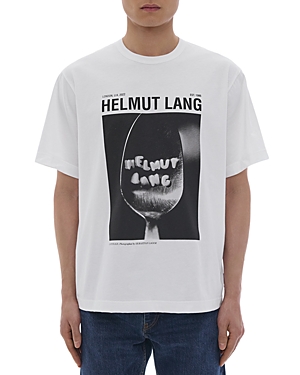 Helmut Lang Photo 1 Cotton Graphic Tee In White