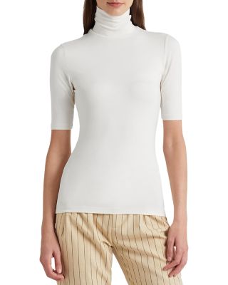 Ralph Lauren - Elbow-Sleeve Turtleneck