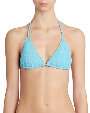 VERSACE X DUA LIPA SPONGE JACQUARD BIKINI TOP