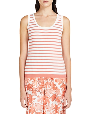 Max Mara Show Tank Top In Peach