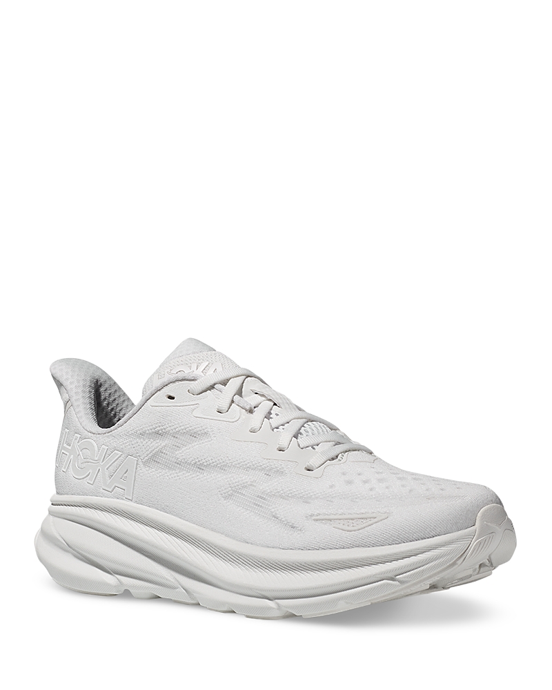 Hoka Women's Clifton 9 Running Sneakers in White