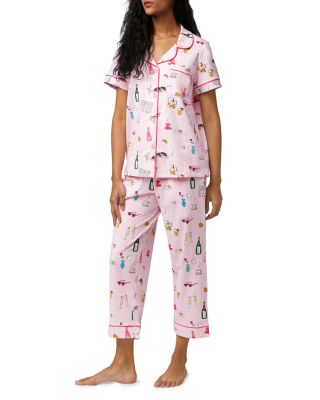 Let&#39;s Do Brunch Cropped Pajama Set